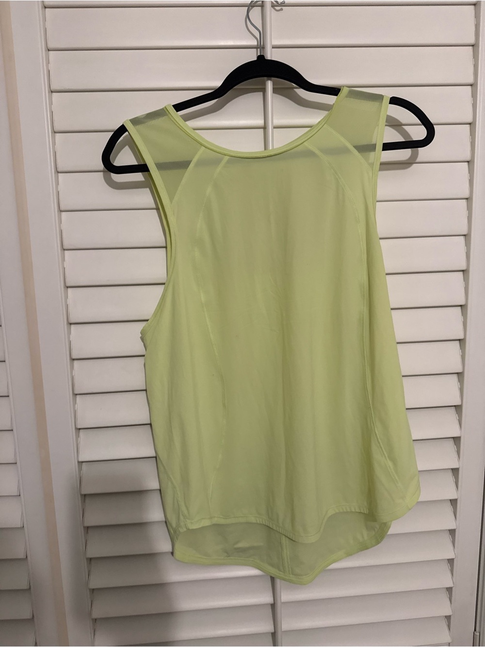 lululemon athletica Neon Lime Sleeveless Performance Tank